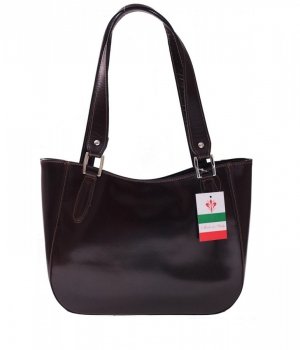 GEANȚĂ DIN PIELE plic Genuine Leather ciocolatiu 839