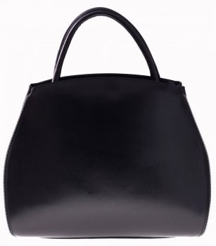 GEANȚĂ DIN PIELE cufăr Genuine Leather negru 956