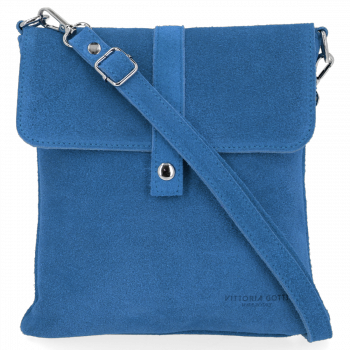 GEANȚĂ DIN PIELE universală Vittoria Gotti denim B17