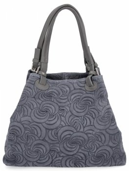 GENȚĂ DIN PIELE shopper bag Vittoria Gotti indigo 5566-Sin