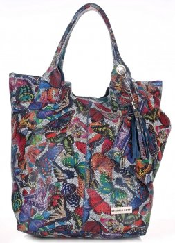 Kožené kabelka shopper bag Vittoria Gotti V788