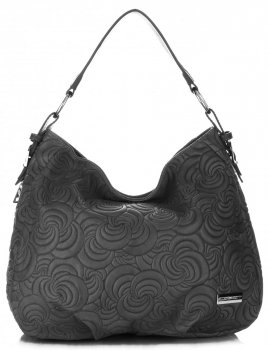 Kožené kabelka shopper bag Vittoria Gotti šedá V80013