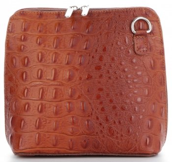 kožené kabelka Genuine Leather bordová 218