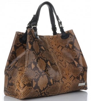 Kožené kabelka shopper bag Vittoria Gotti V898GPIT