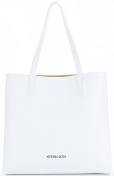 Kožené kabelka shopper bag Vittoria Gotti biela V694150