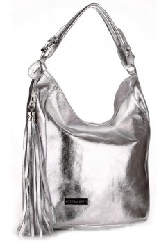 Kožené kabelka shopper bag Vittoria Gotti stričborná V803