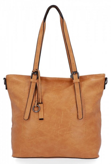Dámská kabelka shopper bag Hernan hořčicová HB0213-1