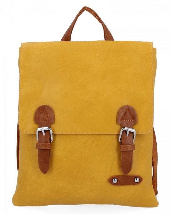 Dámská kabelka batůžek Herisson žlutá 817