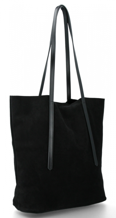 Kožené kabelka shopper bag Vittoria Gotti černá V6590C