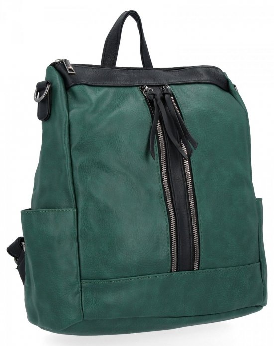 Dámská kabelka batůžek Hernan lahvově zelená HB0149