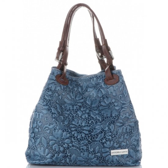 Kožené kabelka shopper bag Vittoria Gotti jeans V80049