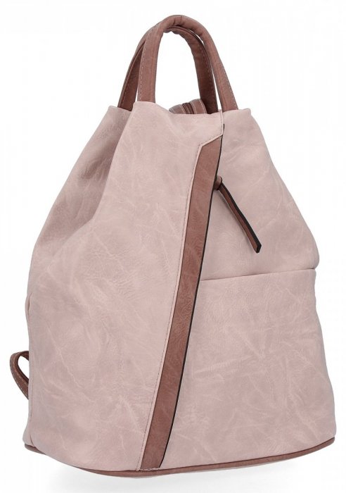 Dámská kabelka batůžek Hernan pudrová růžová HB0136-Lpro