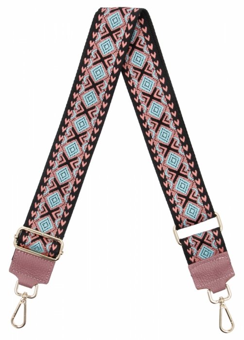 Divatos táskapánt Folk P003-2 Piszkos rózsaszín