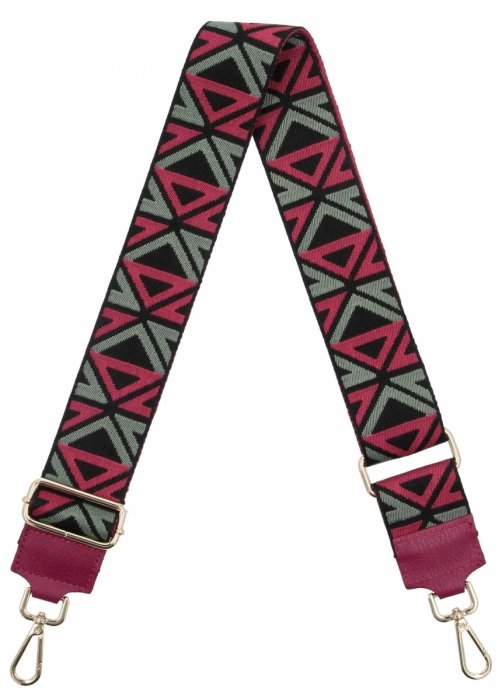 Divatos táskapánt Geometric PA005 fukszia