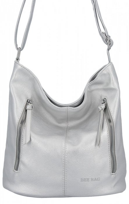 Női Táská levéltáska BEE BAG ezüst 0852L86
