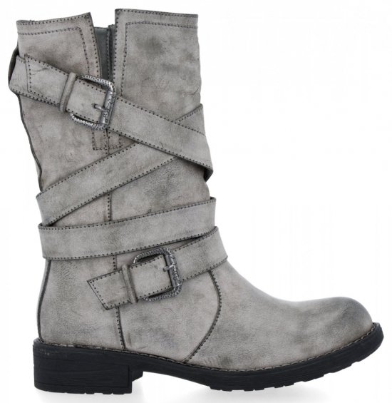 női bokacsizma Crystal Shoes szürke 1050