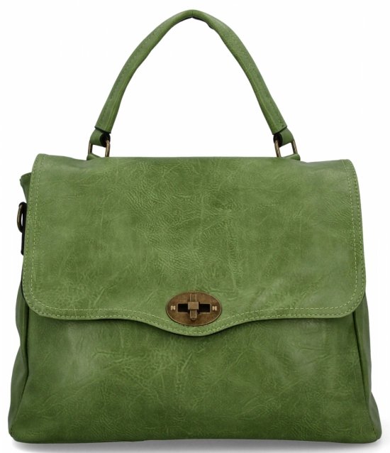 Torebka Damska w Stylu Vintage firmy Hernan HB0129 Jasno Zielona