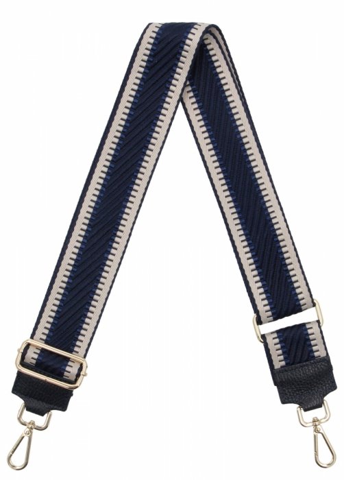 Modny Pasek Do Torebki H04 Granatowy