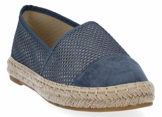 Niebieskie ażurowe espadryle damskie firmy Lady Glory