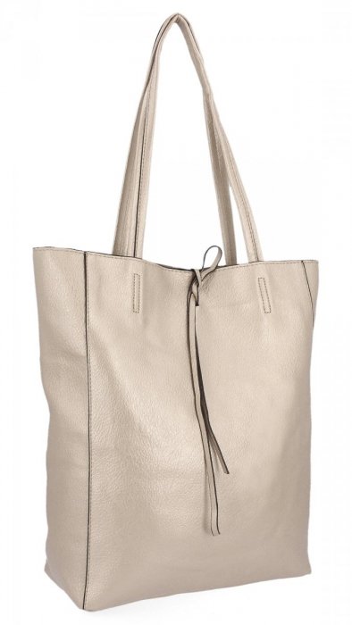 Uniwersalna Torebka Damska Shopper Bag XL Hernan HB0253 Złota