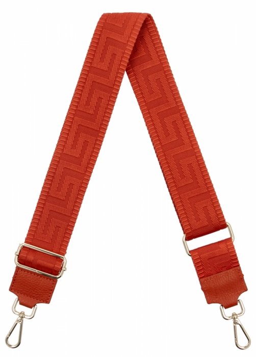 Modny Pasek Do Torebki Geometric PA005 Pomarańczowy