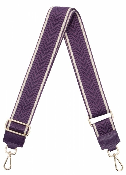 Modny Pasek Do Torebki H05 Fioletowy