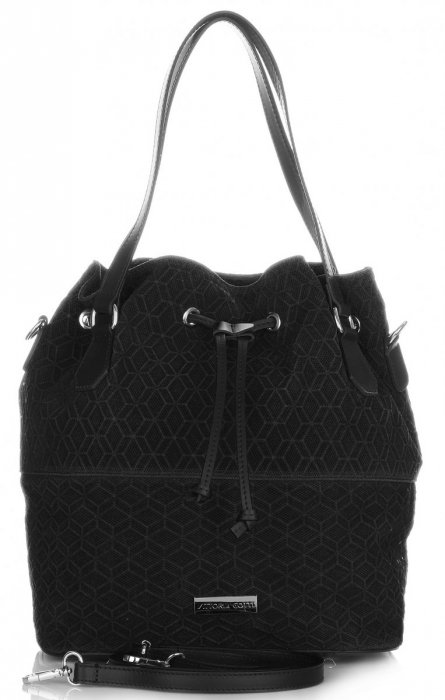 GEANȚĂ DE DAMĂ shopper bag Vittoria Gotti negru V1005