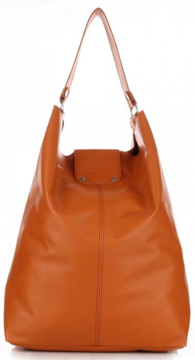 GEANȚĂ DIN PIELE shopper bag Vera Pelle roșcat 3292