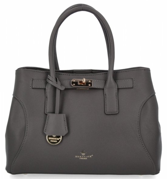 Geantă de damă tip cuier 3 compartimente firma Herisson 275C6016 gri