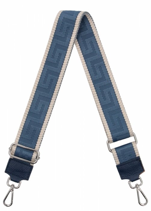 Módny opasok na tašku Geometric PA005 Modrá/Bežová