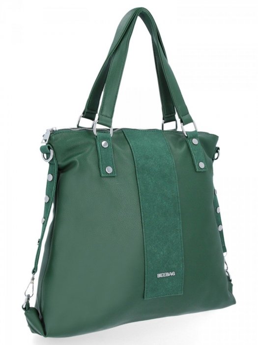 Dámska kabelka shopper bag BEE BAG fľašková zelená 1852A557
