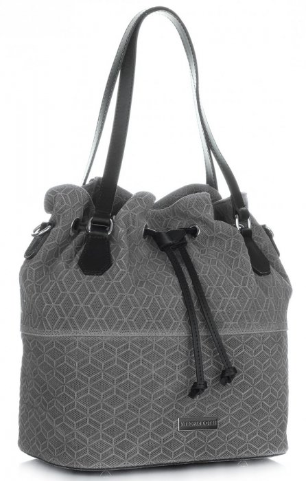 Dámska kabelka shopper bag Vittoria Gotti šedá V1005