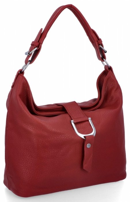 Klasická dámska taška na rameno firmy Herisson 16B376 červená