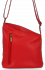 Kožené kabelka listonoška Vittoria Gotti červená V2467