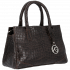 Kožené kabelka kufřík Vittoria Gotti čokoládová V1597P