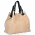 Kožené kabelka shopper bag Vittoria Gotti béžová V2L