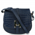 Kožené kabelka univerzální Vittoria Gotti tmavě modrá V2381