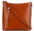 Kožené kabelka listonoška Genuine Leather zrzavá 6002