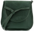 Kožené kabelka listonoška Vittoria Gotti lahvově zelená V5985