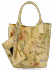 Bőr táska shopper bag Vittoria Gotti sárga VG91