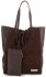 Bőr táska shopper bag Vittoria Gotti csokoládé V602