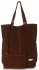 Bőr táska shopper bag Vittoria Gotti barna V22