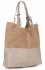 Bőr táska shopper bag Genuine Leather bézs 605