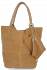 Bőr táska shopper bag Vittoria Gotti égszínkék V5190