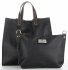 Bőr táska univerzális Genuine Leather fekete 691756
