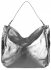 Bőr táska shopper bag Vittoria Gotti acél V8818