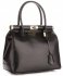 Bőr táska kuffer Genuine Leather fekete 816(1
