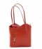 Bőr táska borítéktáska Genuine Leather 491 vörös