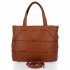 Modna Torebka Damska Herisson Shopper Bag Ruda