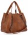 Torebka Damska Shopper Bag z Listonoszką 2w1 firmy Herisson 1852A902 Brązowa
